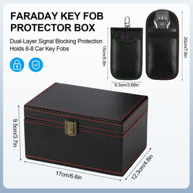Punwocy faraday pouch front view showing compact signal-blocking protection