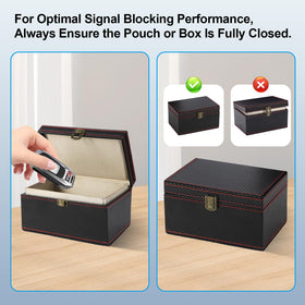 Punwocy faraday box on entryway table showing neat organization and security