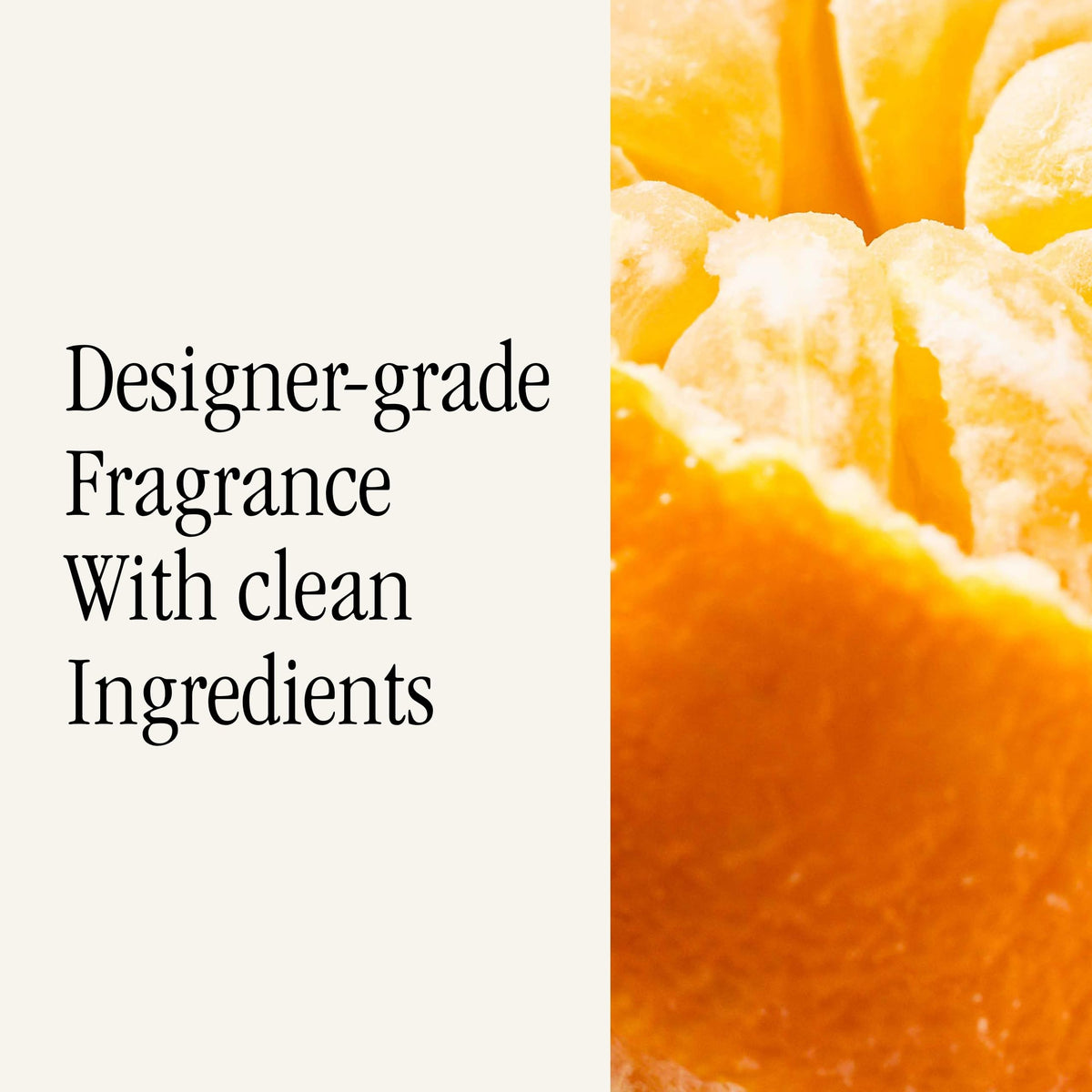 Pura Becki Owens texture tilt showing cream-citrus liquid for balanced scent