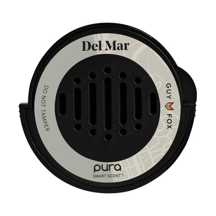 Pura Del Mar front packaging showing fragrance and elegant brand design