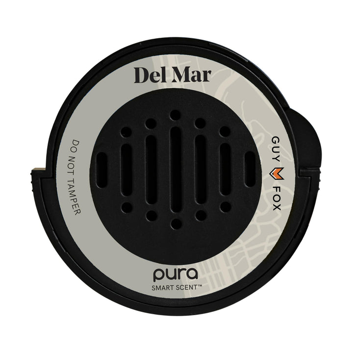 Pura Del Mar front packaging showing fragrance and elegant brand design