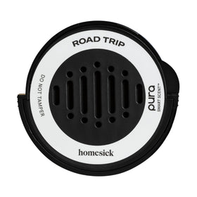 Pura Homesick refill front packaging showing product and benefit of long-lasting aroma