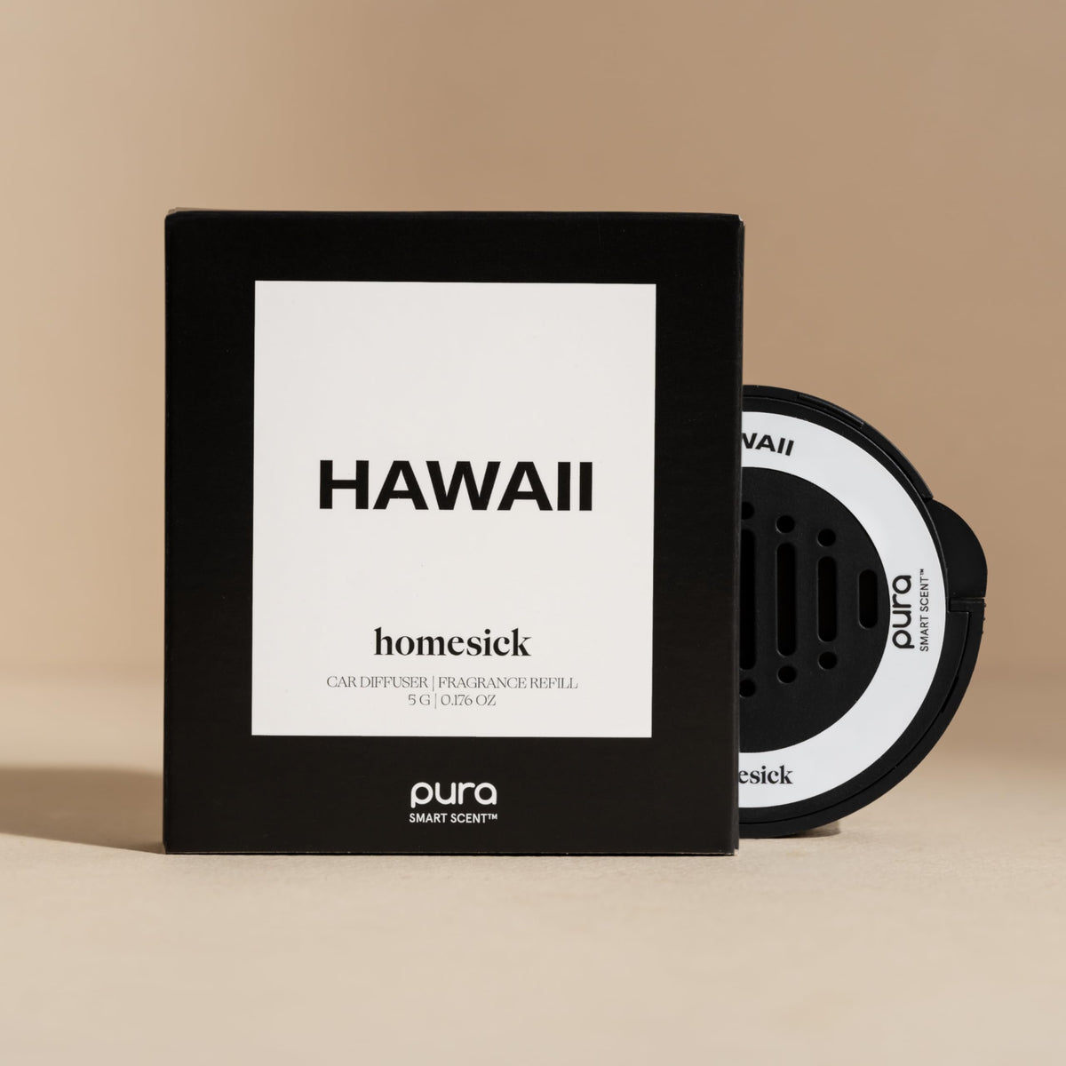 Pura Hawaii refill close-up nozzle highlighting easy snap-in installation benefit