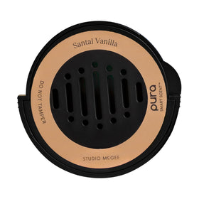 Pura Santal Vanilla front packaging shows refill and brand benefit