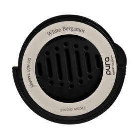 Pura White Bergamot refill front packaging showing clean design and freshness