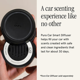 Pura Sunday Morning installed in Pura Car diffuser demonstrating easy setup and convenience