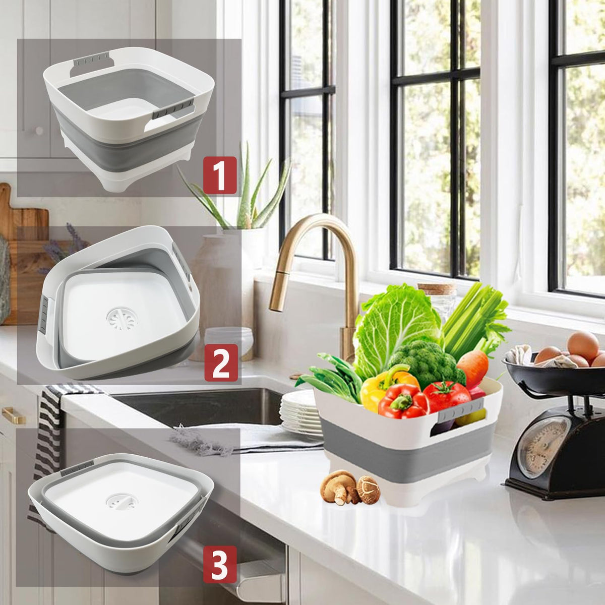 PureHanxy basin in an RV kitchen demonstrating portable sink convenience benefit
