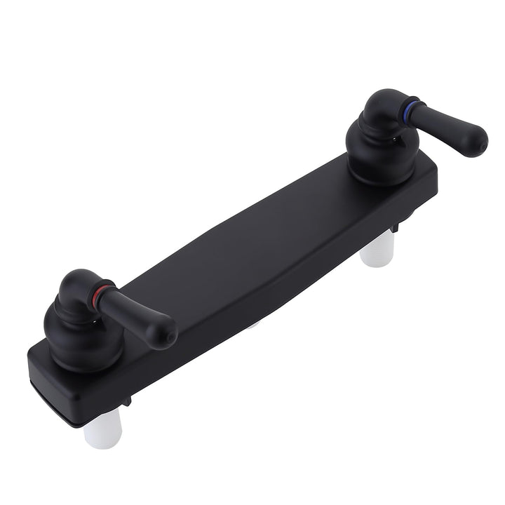 PureHaven front view wall-mount shower faucet showing modern design and easy upgrade