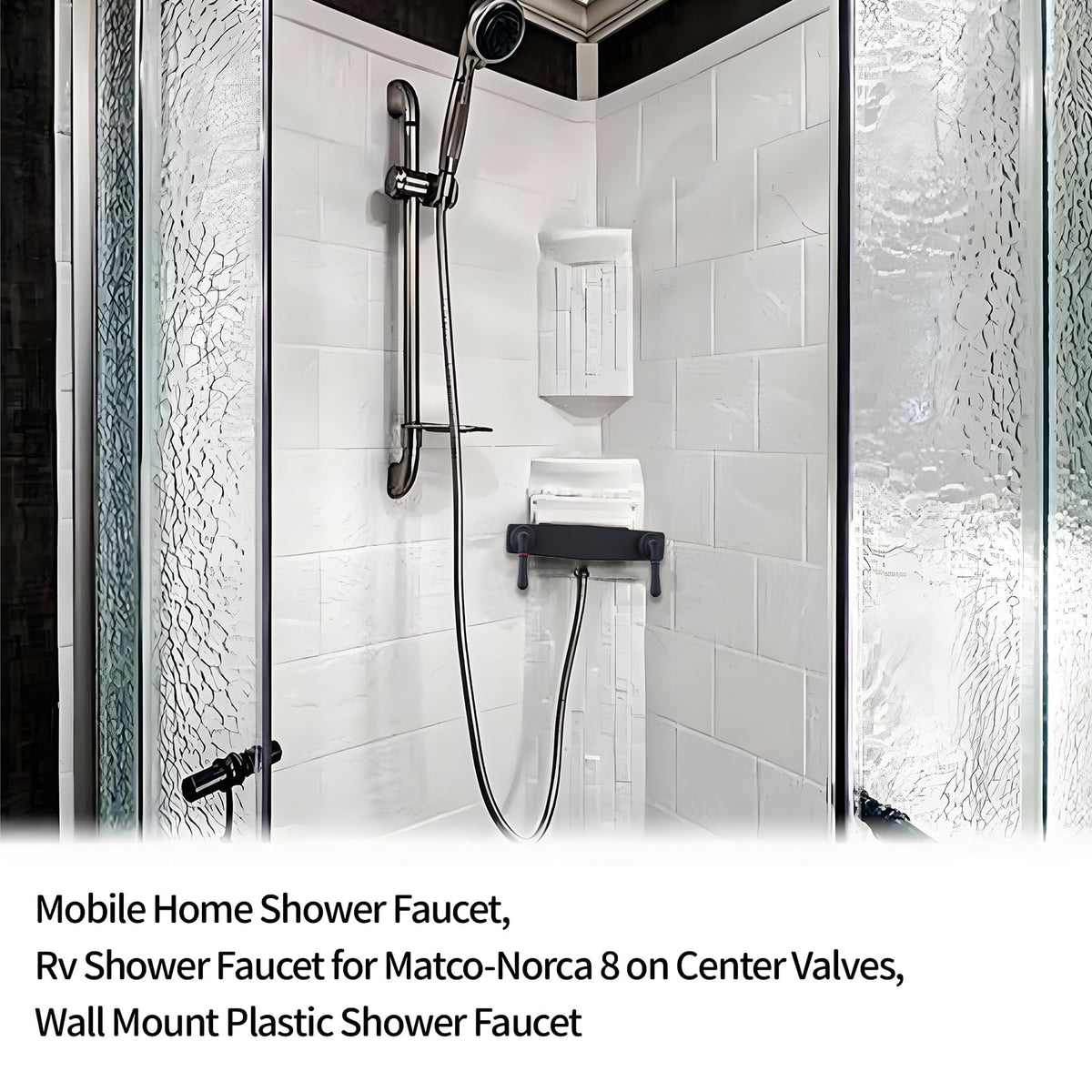 PureHaven faucet next to measuring tape showing 8 inch on-center fit for compatibility