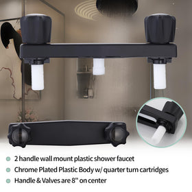 PureHaven lifestyle RV shower installed in camper showing space-saving upgrade benefit