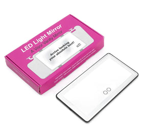 Purely Radiant size comparison with phone showing compact travel-friendly scale
