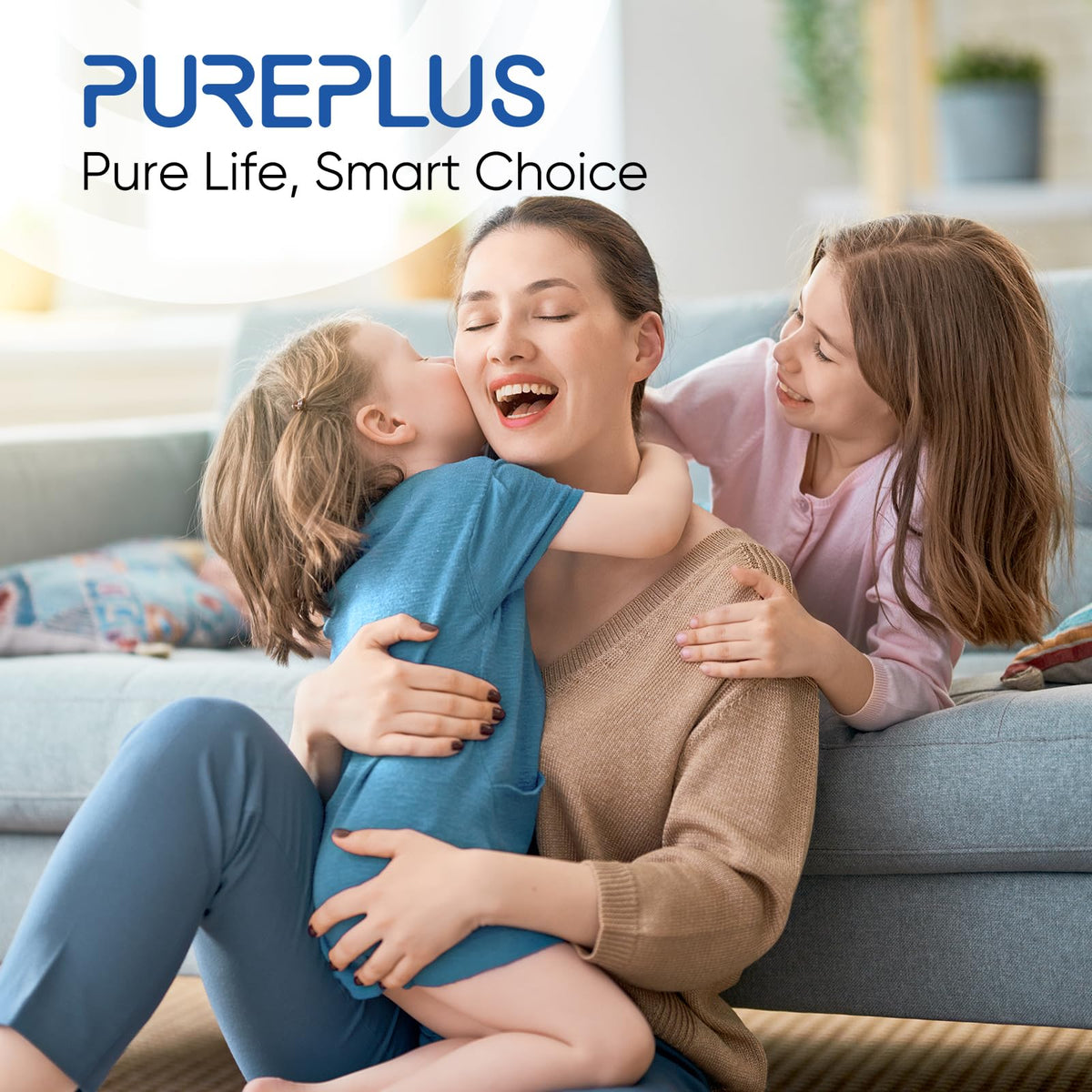 PUREPLUS retail packaging with spec sheet highlighting certified materials