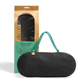 PURGGO placed on a car dashboard in lifestyle scene offering clean air benefit