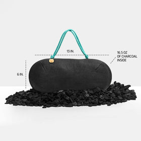 PURGGO top view with open grate illustrating charcoal airflow and odor removal