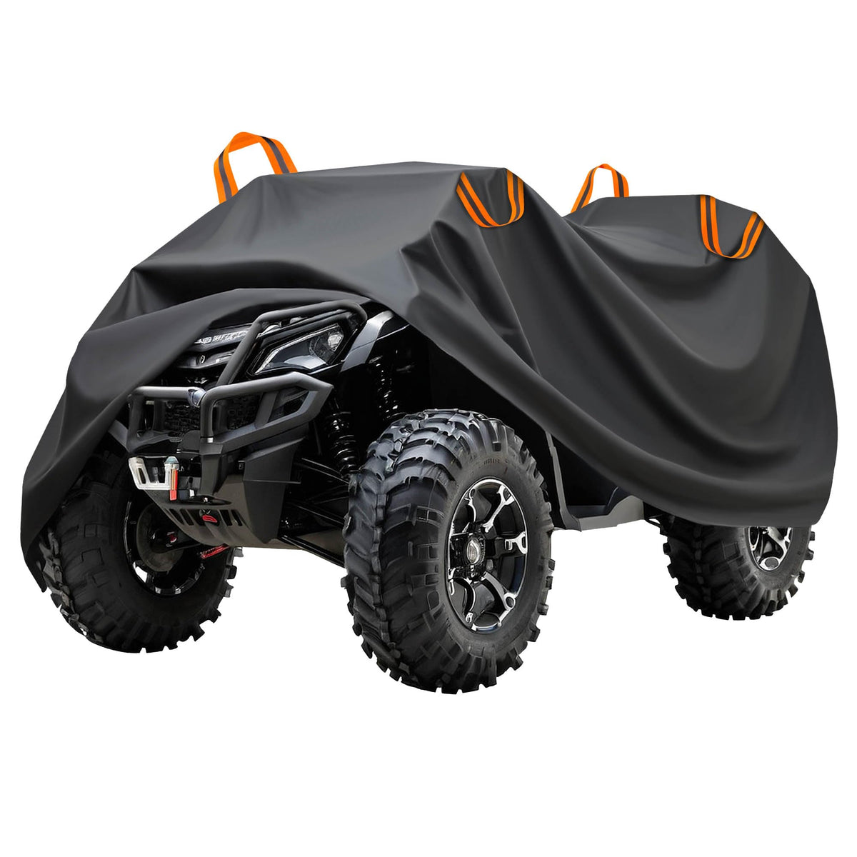 Puroma ATV cover front view protecting vehicle from weather