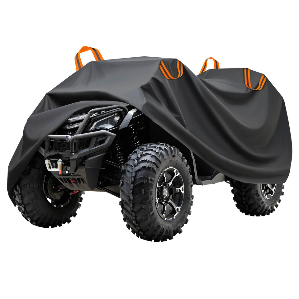 Puroma ATV cover front view protecting vehicle from weather