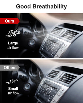 Puroma filter installed behind glovebox restoring HVAC airflow benefit