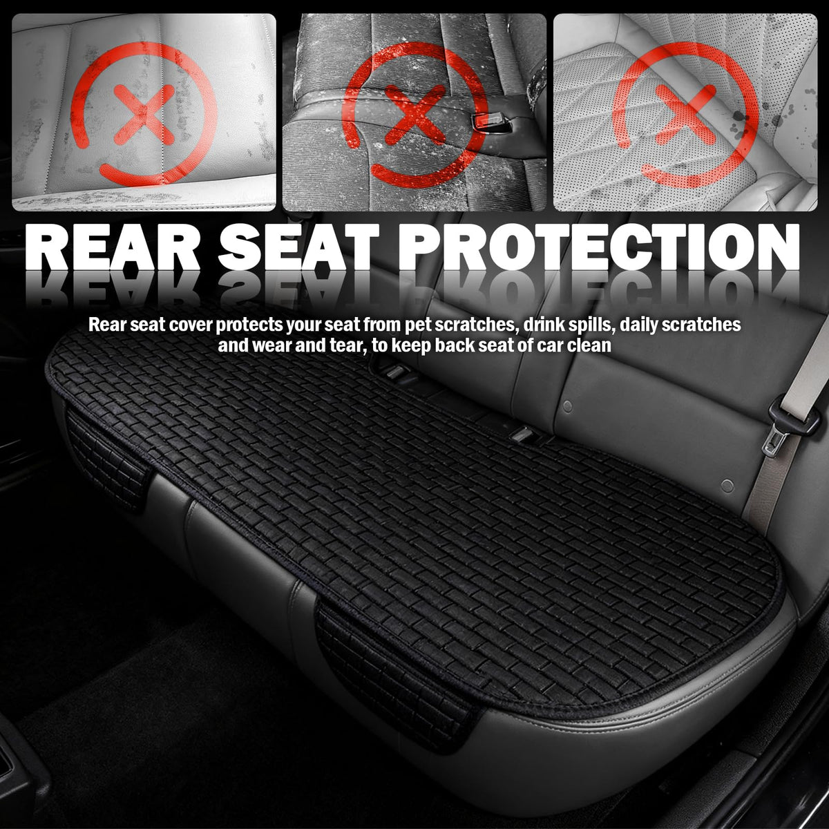 Purthog anti-slip bottom showing textured grip to keep cover secure during driving