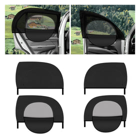 Purthog front window shade installed showing privacy and sun blocking benefit