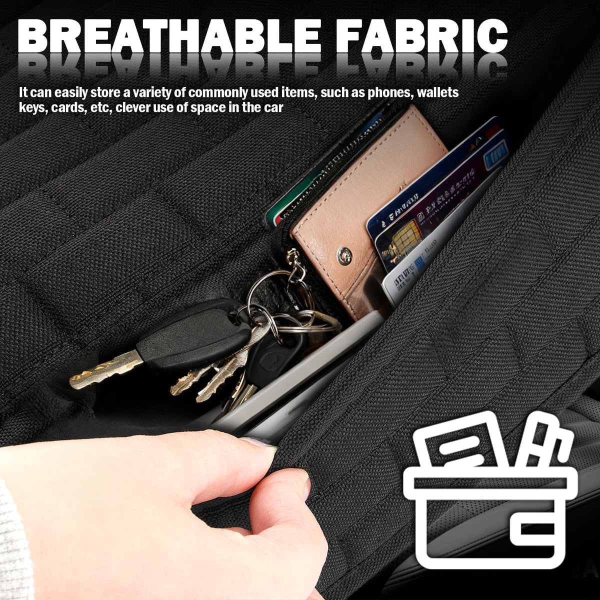Purthog installed in car lifestyle shot demonstrating clean rear seats and comfort