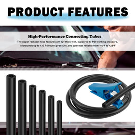 Purthog hoses installed on engine vacuum ports for reliable sealing