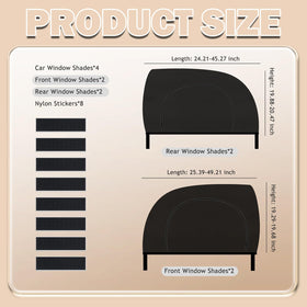 Purthog rear window shade fitted demonstrating heat reduction and coverage benefit