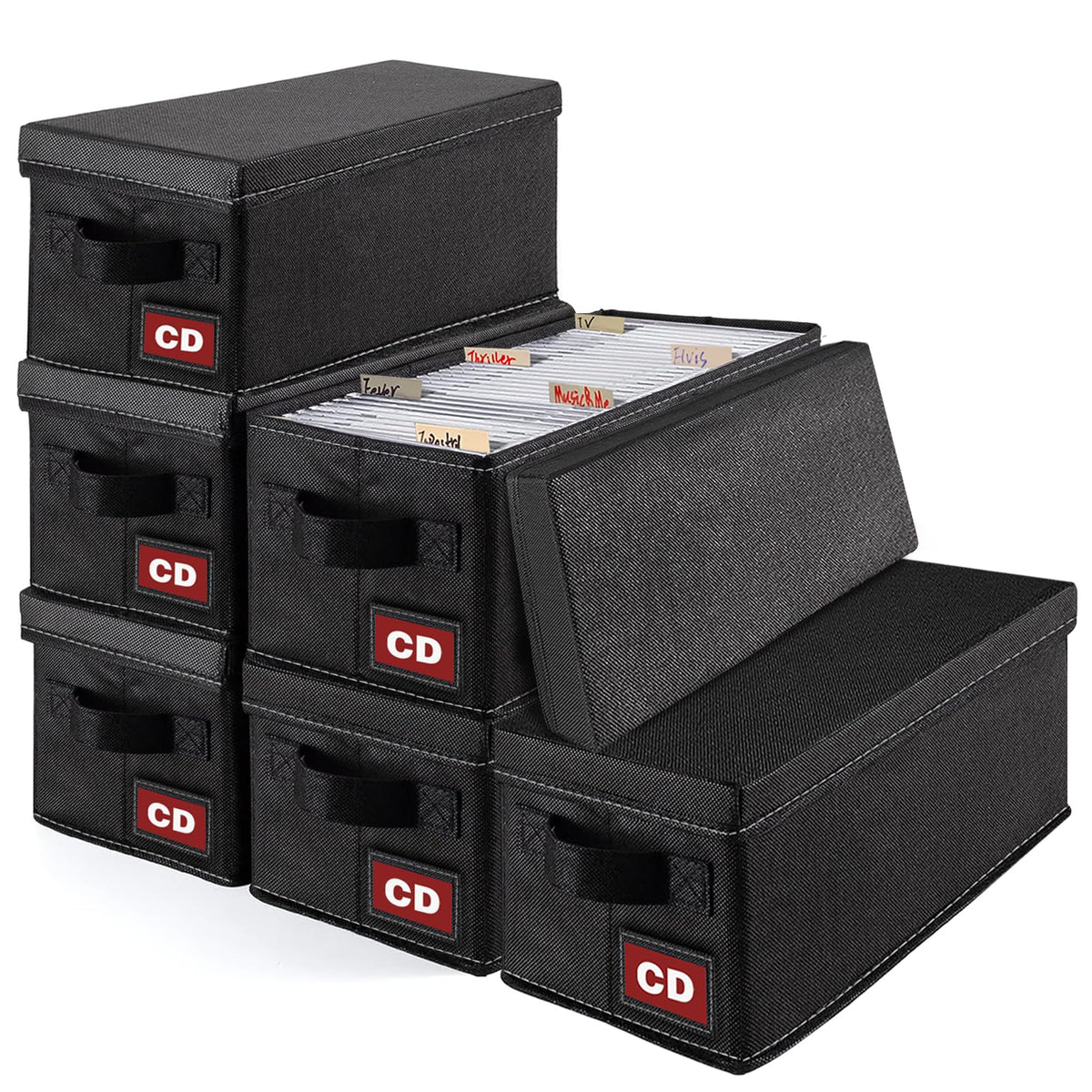 PUTNATRUE front view of six-pack boxes showing neat storage and protection