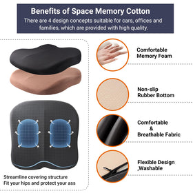 Putniu on office chair showing versatile use and reduced fatigue