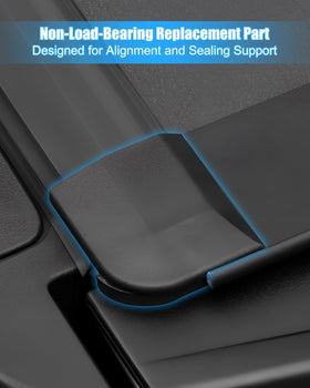 PUWJNV corner cap beside ruler showing dimensions and easy fit for installers