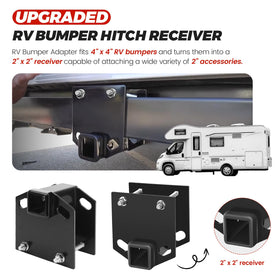 puxyblue installed on RV rear bumper demonstrating sturdy attachment