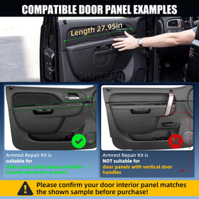 Puzau armrest rear stainless steel plate preventing rust