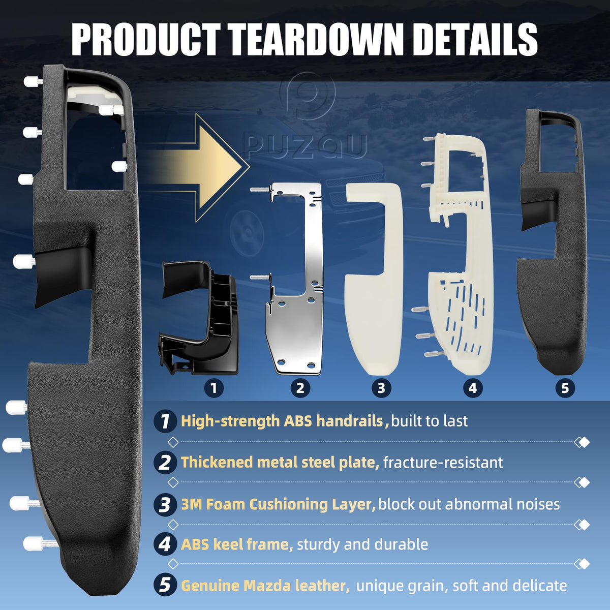 Puzau replacement kit packaging with included parts visible