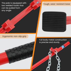 Puzau chain and hooks detail showing welded hooks and durable links for secure pulls