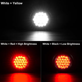 PVerandio close-up of 24 dual-color LEDs highlighting bright dual-function output