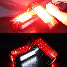 PVerandio lamps illuminated on a boat trailer at night improving safety and visibility