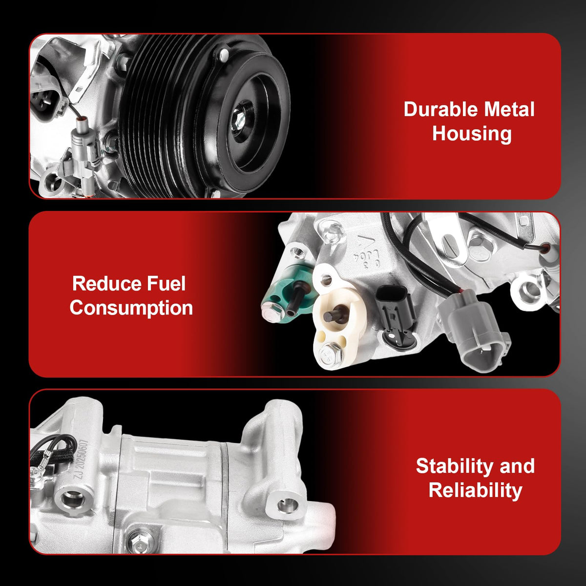 PYHAUTO compressor installed in vehicle engine bay demonstrating direct-fit benefit