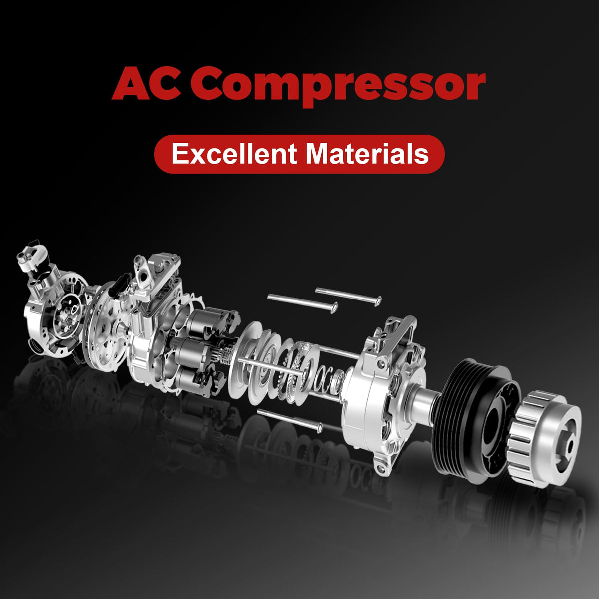PYHAUTO compressor mounting flange detail for accurate bolt alignment benefit
