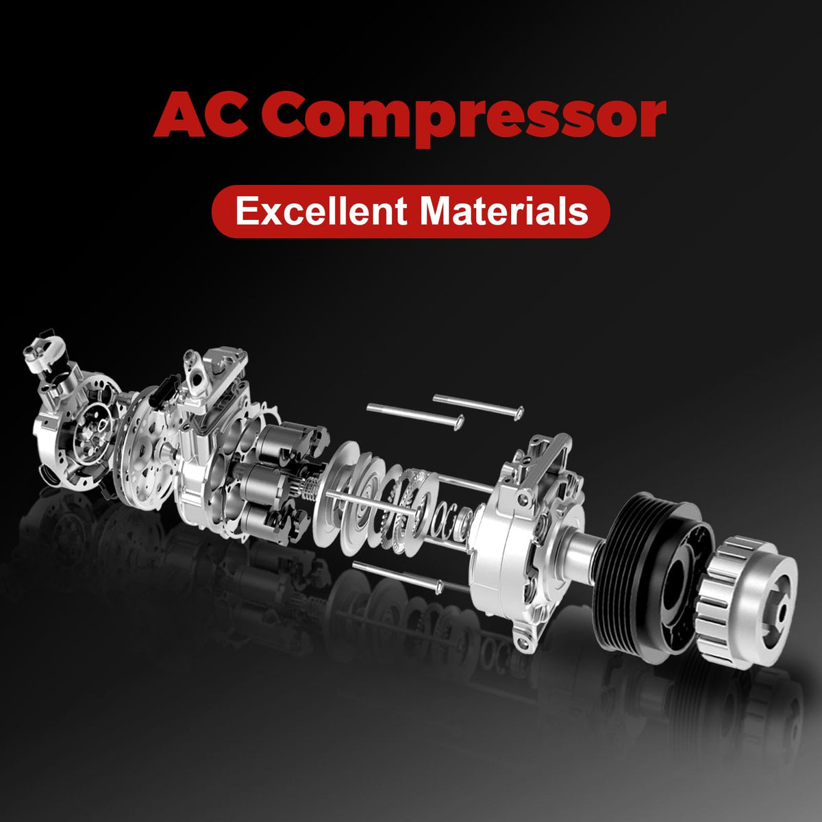 PYHAUTO compressor next to ruler showing scale for confident fitment choice
