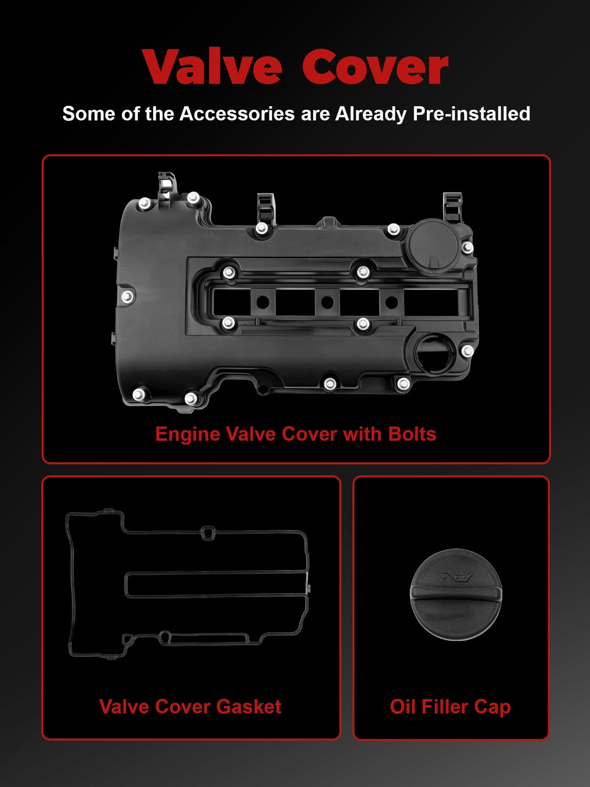 PYHAUTO valve cover gasket surface showing clean seal area for leak prevention