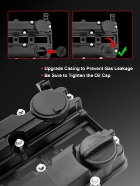 PYHAUTO valve cover mounting flange close-up showing accurate bolt alignment