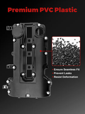 PYHAUTO valve cover oil cap area showing correct port layout for easy access