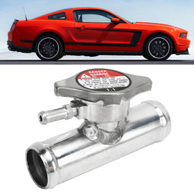 Pyhodi installed in upper radiator hose illustrating easier coolant access and tidy routing
