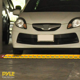 Pyle underside view showing rubber backing for anti-slip stability on pavement