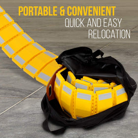 Pyle close-up of textured top surface highlighting durable grip and visibility