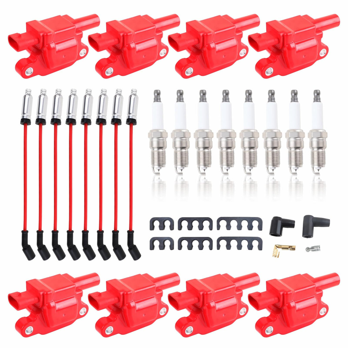 Pynccid front packaging red UF413 coils showing full eight-coil kit benefit