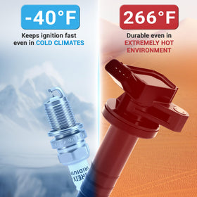 PZ ignition coil installed on engine demonstrating direct-fit convenience