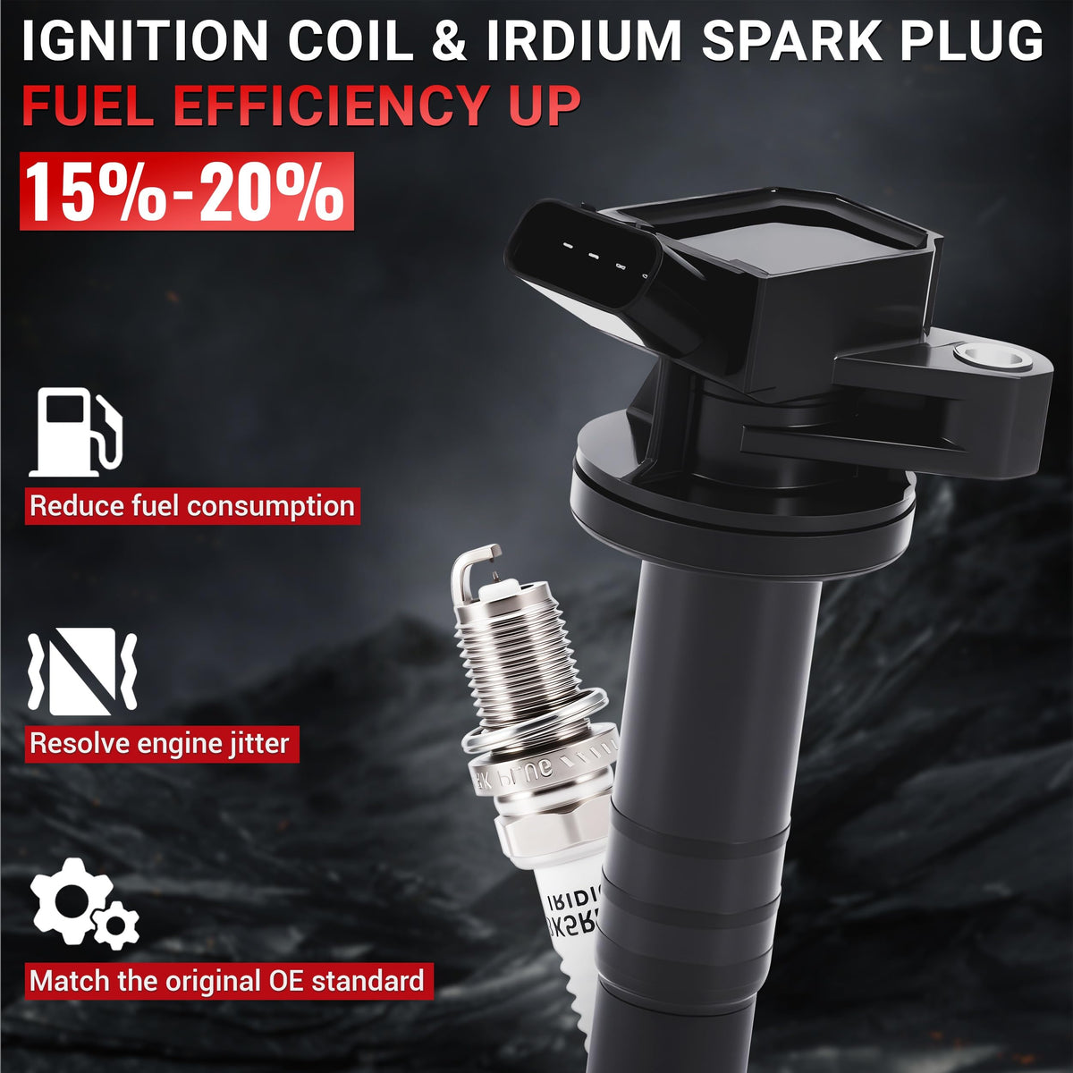PZ ignition coil close-up highlighting durable materials and heat resistance