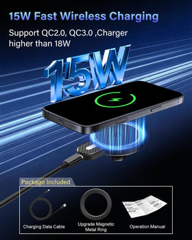 PZK included charging cable and connector displayed for immediate use convenience