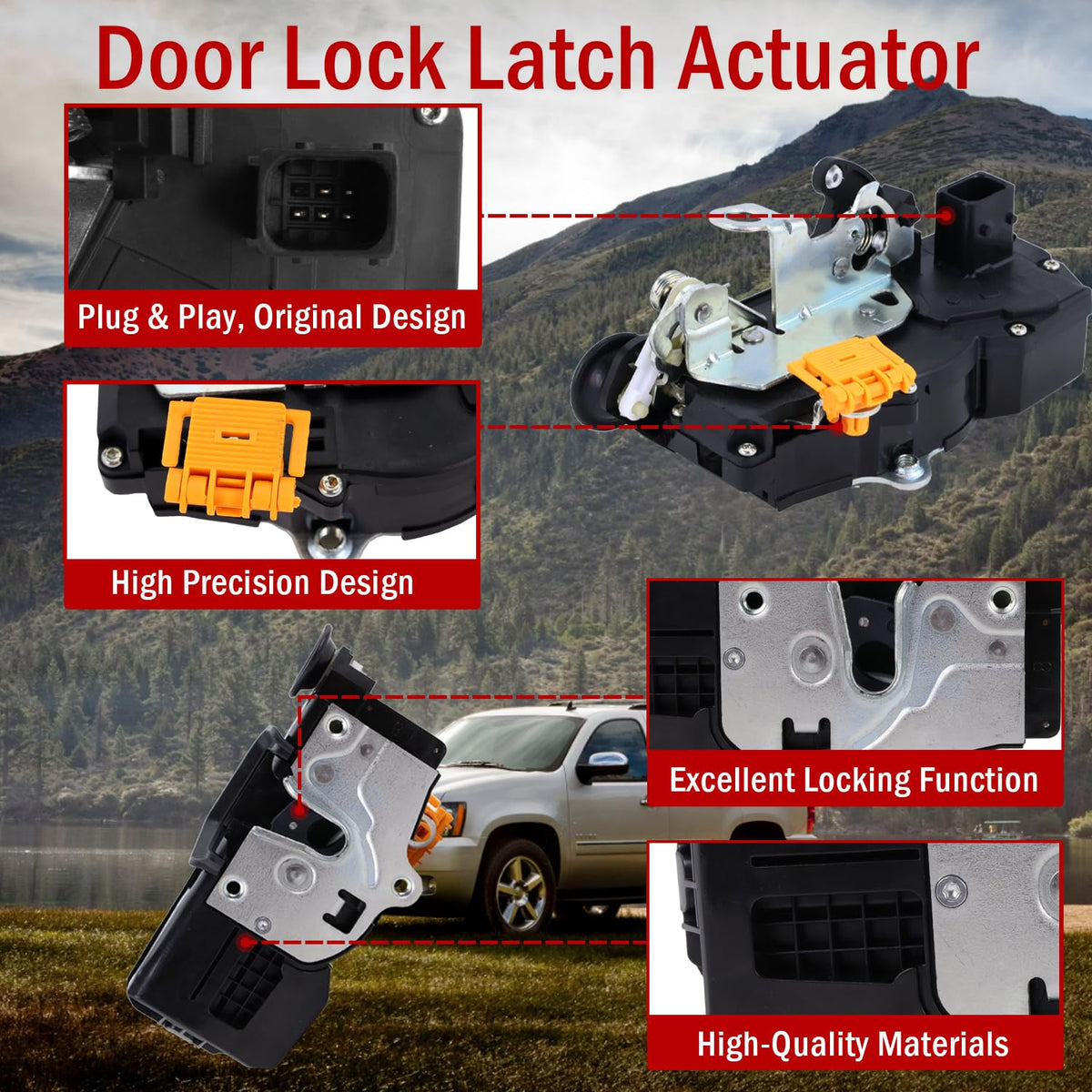 Qagea actuator installed inside door assembly restoring lock function