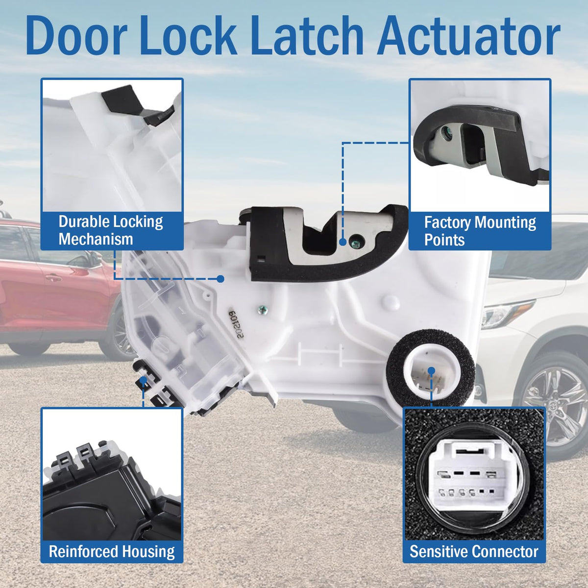 Qagea actuator beside ruler showing compact size for easy replacement